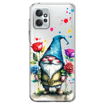 Motorola Moto G Power 2023 Gnome Red Purple Blue Roses Garden Hybrid Protective Phone Case Cover