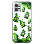 Motorola Moto G Power 2023 Gnomes Shamrock Lucky Green Clover St. Patrick Hybrid Protective Phone Case Cover