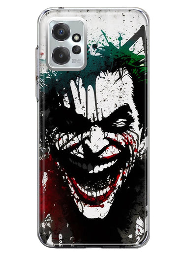 Motorola Moto G Power 2023 Laughing Joker Painting Graffiti Hybrid Protective Phone Case Cover