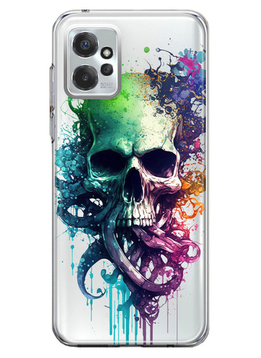 Motorola Moto G Power 2023 Fantasy Octopus Tentacles Skull Hybrid Protective Phone Case Cover