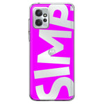 Motorola Moto G Power 2023 Hot Pink Clear Funny Text Quote Simp Hybrid Protective Phone Case Cover