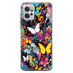 Motorola Moto G Power 2023 Psychedelic Trippy Butterflies Pop Art Hybrid Protective Phone Case Cover