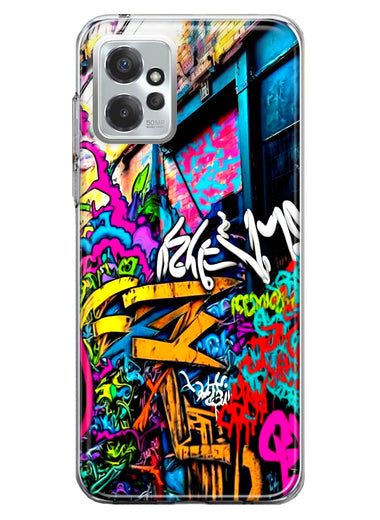 Motorola Moto G Power 2023 Urban Graffiti Street Art Painting Hybrid Protective Phone Case Cover