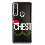 Motorola G Power 2020 Christmas Funny Ornaments Couples Chest Nuts Hybrid Protective Phone Case Cover