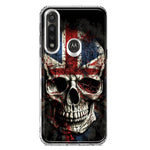 Motorola G Power 2020 British UK Flag Skull Hybrid Protective Phone Case Cover
