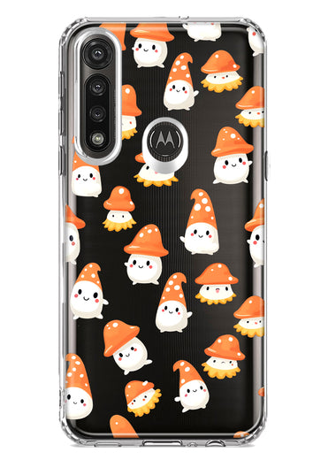 Motorola G Power 2020 Cute Cartoon Mushroom Ghost Characters Hybrid Protective Phone Case Cover
