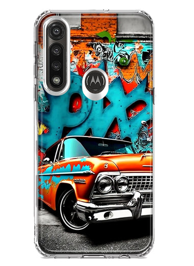 Motorola G Power 2020 Lowrider Painting Graffiti Art Hybrid Protective Phone Case Cover