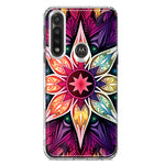 Motorola G Power 2020 Mandala Geometry Abstract Star Pattern Hybrid Protective Phone Case Cover