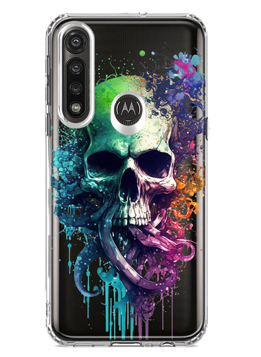 Motorola G Power 2020 Fantasy Octopus Tentacles Skull Hybrid Protective Phone Case Cover
