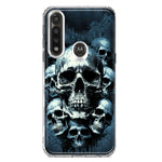 Motorola Moto G Power Graveyard Death Dream Skulls Double Layer Phone Case Cover