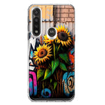 Motorola G Power 2020 Sunflowers Graffiti Painting Art Hybrid Protective Phone Case Cover