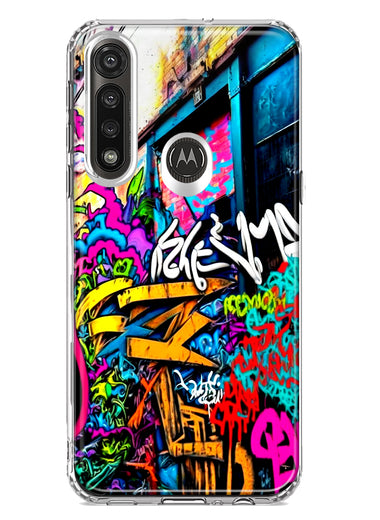 Motorola G Power 2020 Urban Graffiti Street Art Painting Hybrid Protective Phone Case Cover