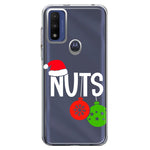 Motorola Moto G Play 2023 Christmas Funny Couples Chest Nuts Ornaments Hybrid Protective Phone Case Cover