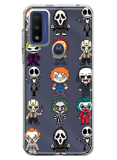 Motorola Moto G Play 2023 Cute Classic Halloween Spooky Cartoon Characters Hybrid Protective Phone Case Cover