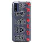 Motorola Moto G Play 2023 Cute Halloween Spooky Horror Scary Characters Friends Hybrid Protective Phone Case Cover