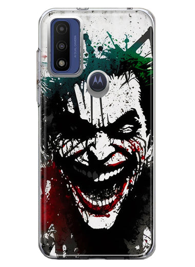 Motorola Moto G Play 2023 Laughing Joker Painting Graffiti Hybrid Protective Phone Case Cover