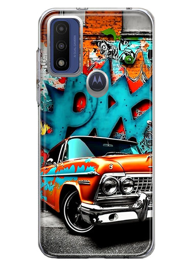 Motorola Moto G Play 2023 Lowrider Painting Graffiti Art Hybrid Protective Phone Case Cover