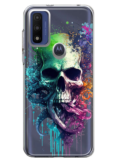 Motorola Moto G Pure 2021 G Power 2022 Fantasy Octopus Tentacles Skull Hybrid Protective Phone Case Cover