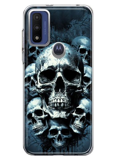 Motorola Moto G Pure Graveyard Death Dream Skulls Double Layer Phone Case Cover