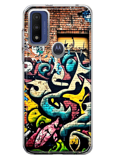 Motorola Moto G Play 2023 Urban Graffiti Wall Art Painting Hybrid Protective Phone Case Cover