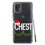 Motorola Moto G Stylus 4G 2021 Christmas Funny Ornaments Couples Chest Nuts Hybrid Protective Phone Case Cover