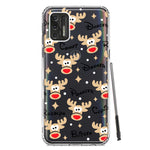Motorola Moto G Stylus 4G 2021 Red Nose Reindeer Christmas Winter Holiday Hybrid Protective Phone Case Cover