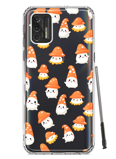 Motorola Moto G Stylus 4G 2021 Cute Cartoon Mushroom Ghost Characters Hybrid Protective Phone Case Cover