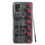 Motorola Moto G Stylus 4G 2021 Cute Halloween Spooky Horror Scary Characters Friends Hybrid Protective Phone Case Cover