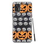 Motorola Moto G Stylus 4G 2021 Halloween Spooky Horror Scary Jack O Lantern Pumpkins Hybrid Protective Phone Case Cover