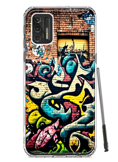 Motorola Moto G Stylus 4G 2021 Urban Graffiti Wall Art Painting Hybrid Protective Phone Case Cover