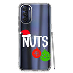 Motorola Moto G Stylus 4G 2022 Christmas Funny Couples Chest Nuts Ornaments Hybrid Protective Phone Case Cover