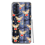 Motorola Moto G Stylus 4G 2022 Red Nose Reindeer Christmas Winter Holiday Hybrid Protective Phone Case Cover