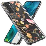 Motorola Moto G Play 2023 Peach Meadow Wildflowers Butterflies Bees Watercolor Floral Hybrid Protective Phone Case Cover