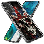 Motorola Moto One 5G British UK Flag Skull Hybrid Protective Phone Case Cover