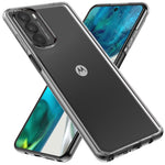 Motorola Moto One 5G Clear Shockproof Heavy Duty Double Layer Dual Hybrid Protective Phone Case Cover