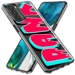 Motorola Moto One 5G Teal Pink Clear Funny Text Quote Dank Hybrid Protective Phone Case Cover
