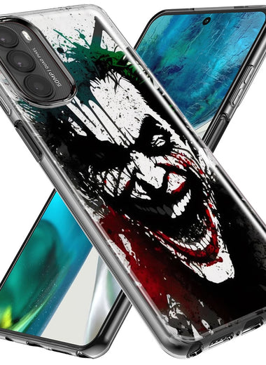 Motorola Moto G Stylus 5G 2023 Laughing Joker Painting Graffiti Hybrid Protective Phone Case Cover
