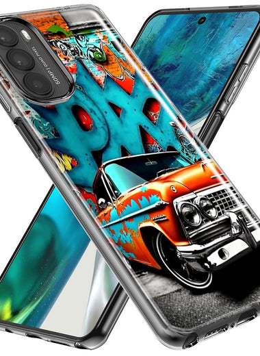 Motorola Moto G Stylus 5G 2023 Lowrider Painting Graffiti Art Hybrid Protective Phone Case Cover