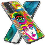 Motorola Moto G Play 2023 Neon Rainbow Psychedelic Trippy Hippie DaydreamHybrid Protective Phone Case Cover