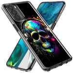Motorola Moto One 5G Fantasy Skull Headphone Colorful Pop Art Hybrid Protective Phone Case Cover