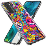 Motorola G Power 2020 Psychedelic Trippy Happy Characters Pop Art Hybrid Protective Phone Case Cover