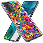 Motorola Moto G Play 2021 Psychedelic Trippy Happy Characters Pop Art Hybrid Protective Phone Case Cover