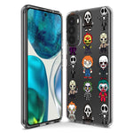 Motorola G Power 2020 Cute Classic Halloween Spooky Cartoon Characters Hybrid Protective Phone Case Cover