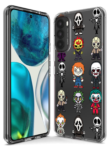 Motorola Moto One 5G Ace Cute Classic Halloween Spooky Cartoon Characters Hybrid Protective Phone Case Cover