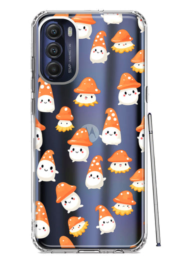 Motorola Moto G Stylus 4G 2022 Cute Cartoon Mushroom Ghost Characters Hybrid Protective Phone Case Cover