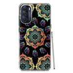 Motorola Moto G Stylus 5G 2022 Mandala Geometry Abstract Elephant Pattern Hybrid Protective Phone Case Cover