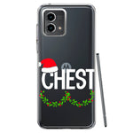 Motorola Moto G 5G 2023 Christmas Funny Ornaments Couples Chest Nuts Hybrid Protective Phone Case Cover
