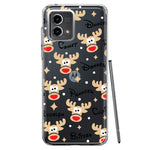 Motorola Moto G 5G 2023 Red Nose Reindeer Christmas Winter Holiday Hybrid Protective Phone Case Cover