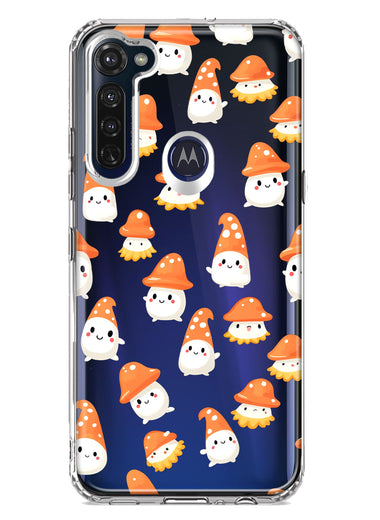 Motorola Moto G Stylus 2020 Cute Cartoon Mushroom Ghost Characters Hybrid Protective Phone Case Cover