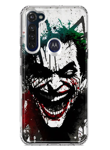 Motorola Moto G Stylus 2020 Laughing Joker Painting Graffiti Hybrid Protective Phone Case Cover
